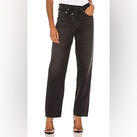 Agolde Crisscross denim in Savage black - Picture 1 of 10